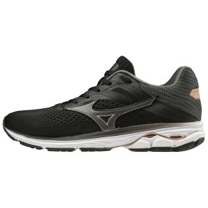 Mizuno Wave Rider 23 Παπουτσια Για Τρεξιμο Γυναικεια - Μαυρα